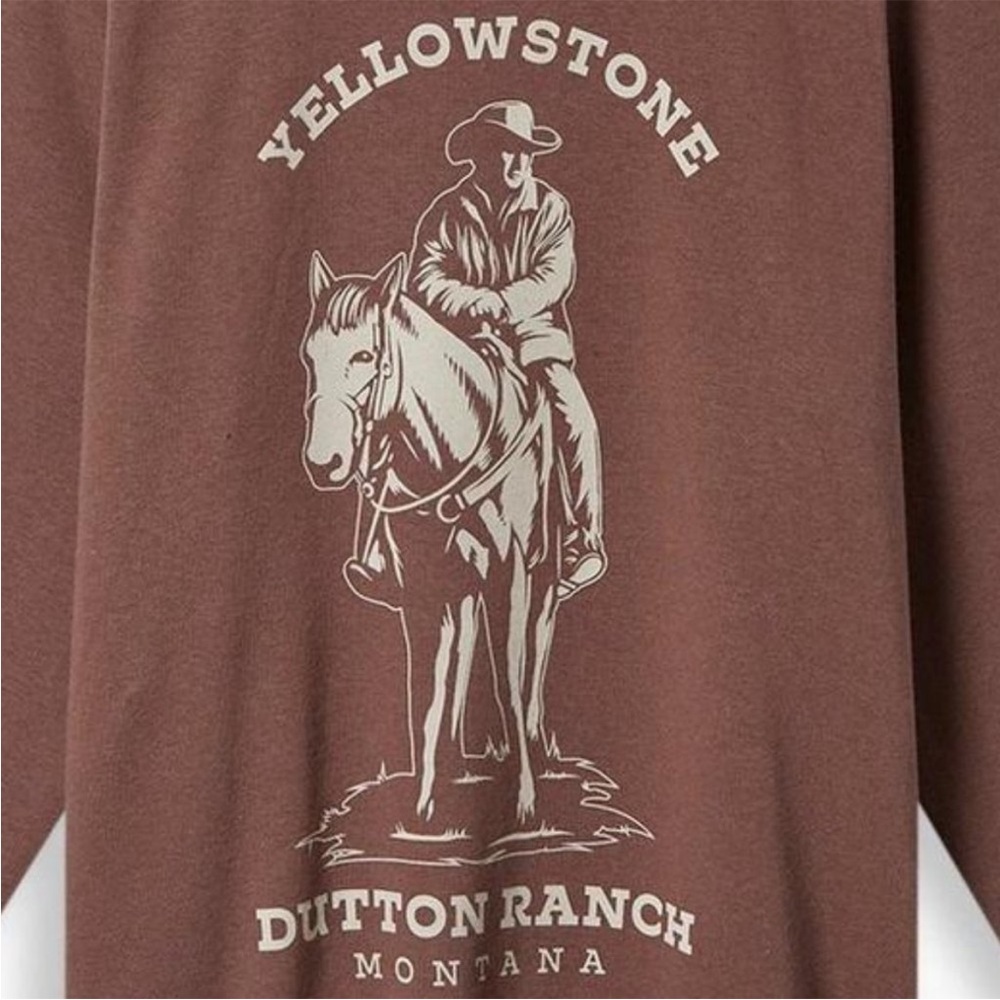 Torrid Sweatshirt Yellowstone Fleece Dutton Ranch Montana Horse Graphic Size 2 - Picture 2 of 3